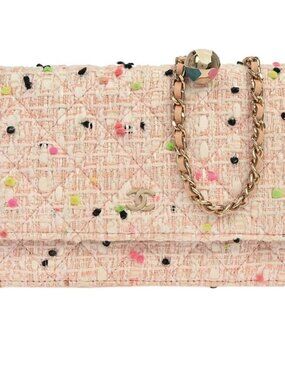 Chanel White Tweed Classic WOC Wallet On Chain 187641